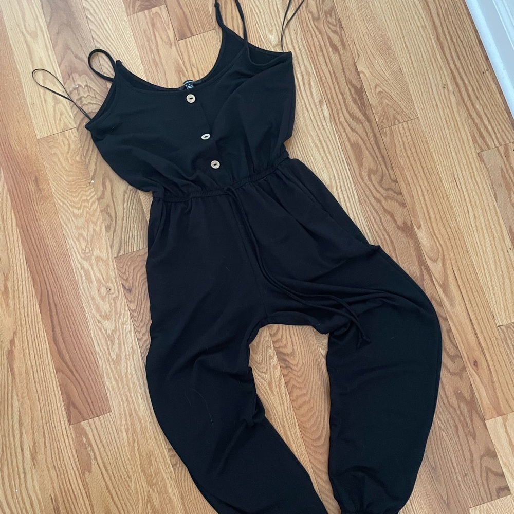 Fashion nova black one piece romper jumpsuit- size small- ankle length - Picture 10 of 12